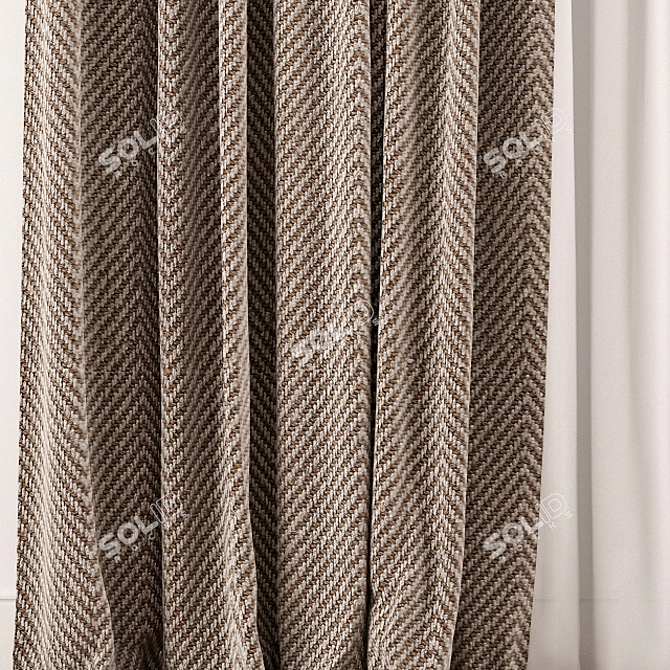 Title: Elegant Curtain Model 3D model image 2