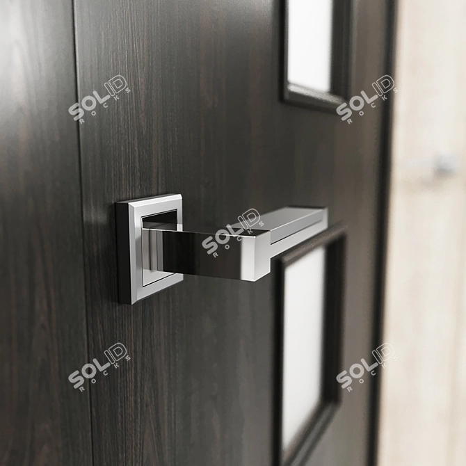 Mario Rioli Pronto 604 Interior Door + Morelli DIY Handle 3D model image 3