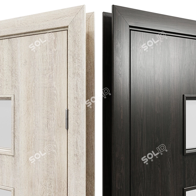 Mario Rioli Pronto 604 Interior Door + Morelli DIY Handle 3D model image 4