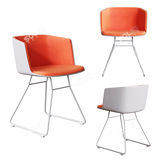 LaPalma CUT - Stylish and Versatile Chair 3D model image 2