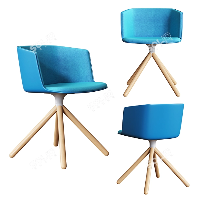 LaPalma CUT - Stylish and Versatile Chair 3D model image 3