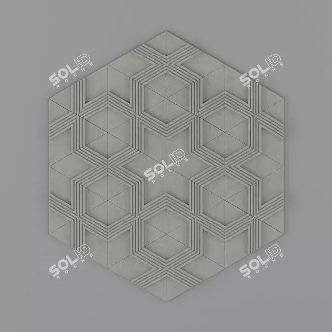 3D Trigon Architectiles: Unlimited Creative Patterns 3D model image 4