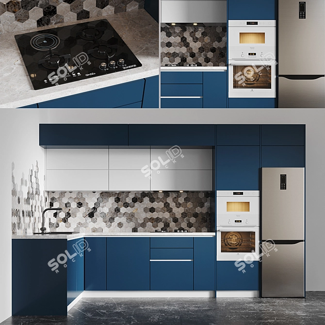 Feature-rich Kitchen Appliances Bundle 3D model image 1