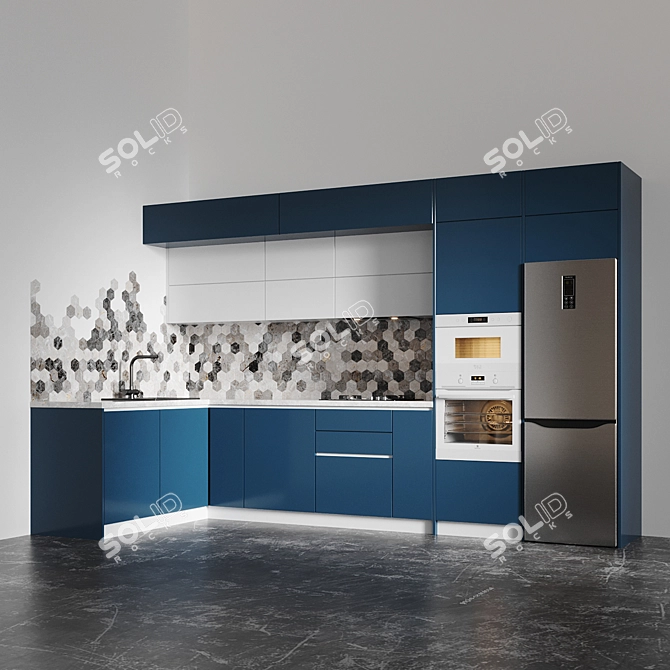 Feature-rich Kitchen Appliances Bundle 3D model image 2