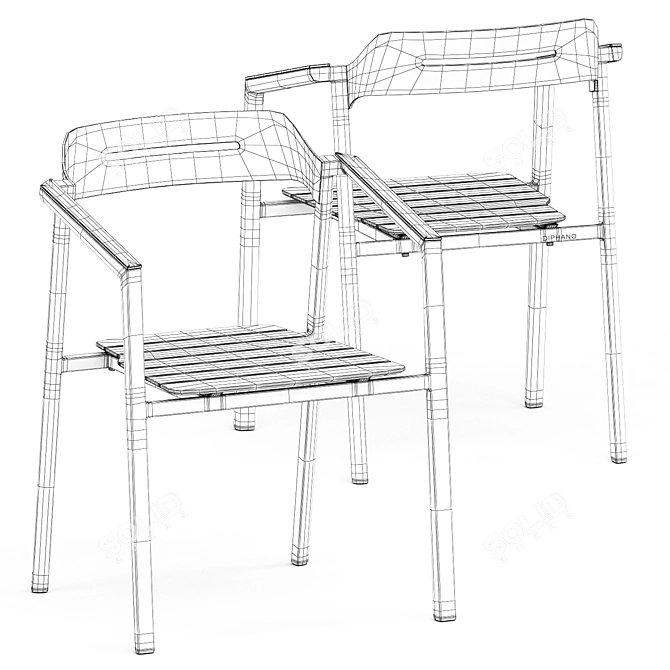 Stylish ICON Armchair: Perfect Blend of Comfort and Elegance 3D model image 5