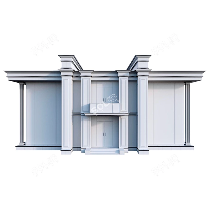 Contemporary Classic Home 3D model image 3