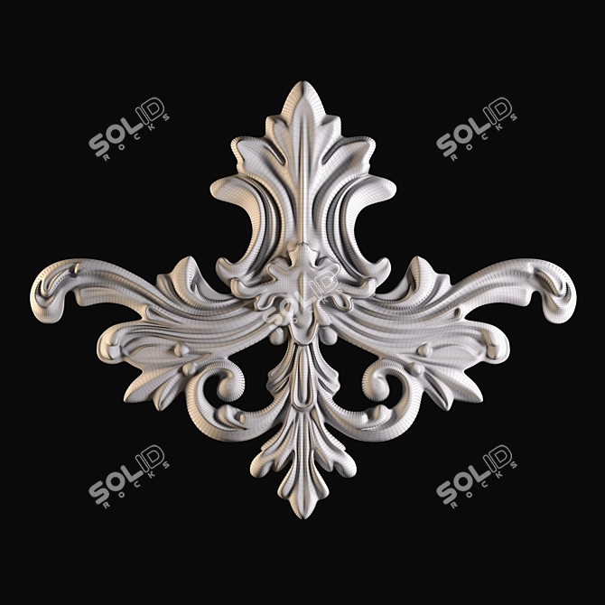 Elegant Russian Ornament: Handcrafted Beauty 3D model image 3