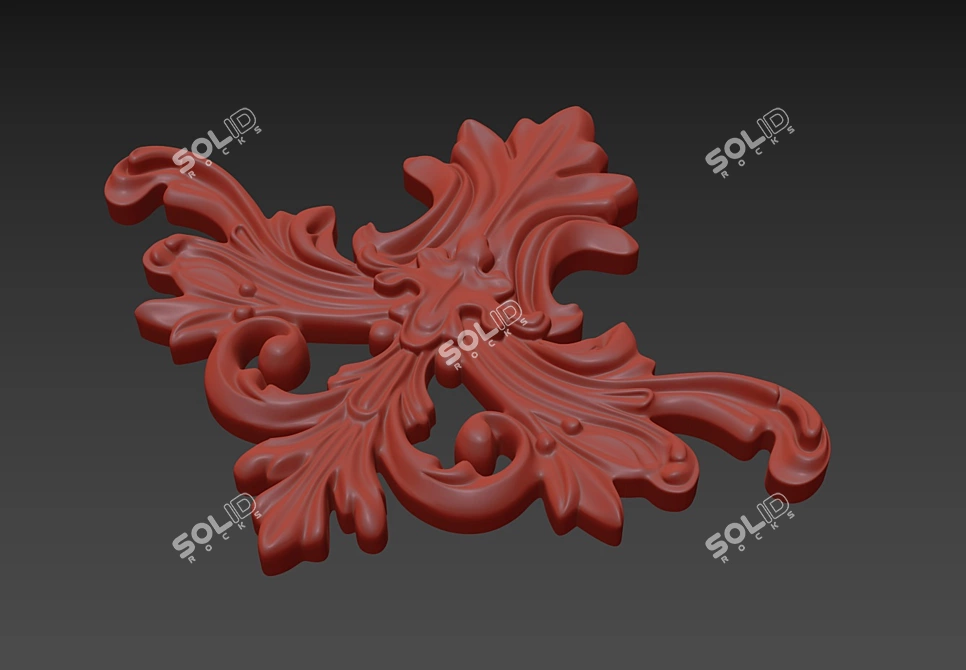 Elegant Russian Ornament: Handcrafted Beauty 3D model image 4