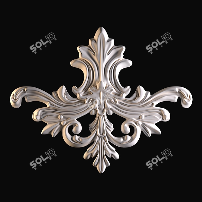 Elegant Russian Ornament: Handcrafted Beauty 3D model image 5