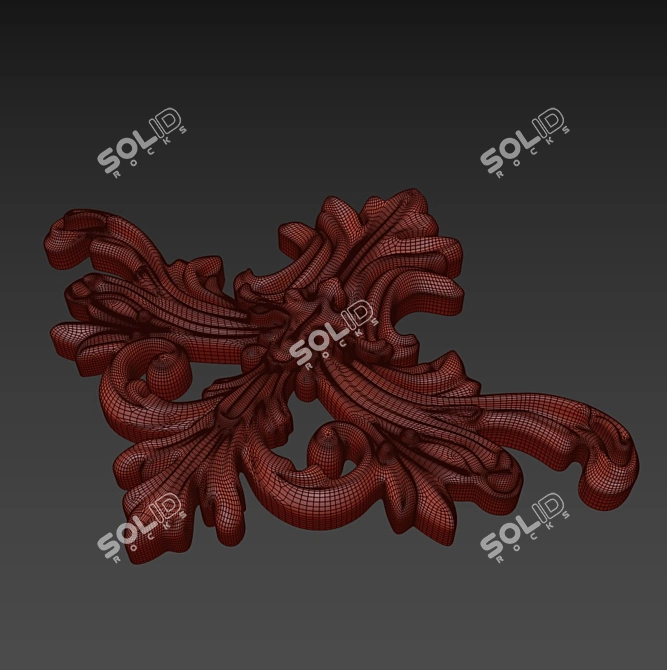 Elegant Russian Ornament: Handcrafted Beauty 3D model image 6