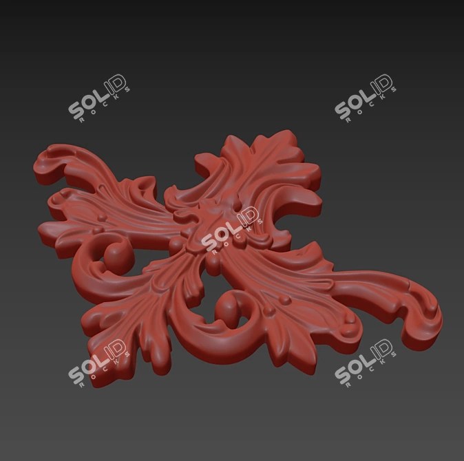 Elegant Russian Ornament: Handcrafted Beauty 3D model image 7