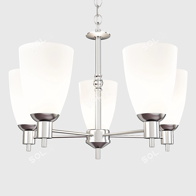 Elegant Jackson Chandelier 3D model image 1