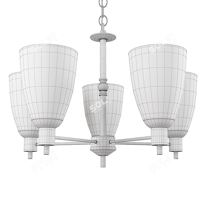 Elegant Jackson Chandelier 3D model image 2