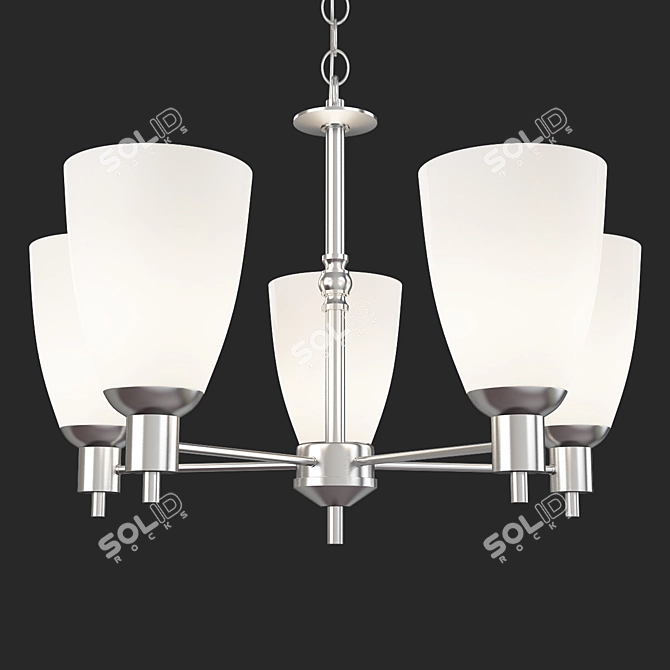 Elegant Jackson Chandelier 3D model image 3