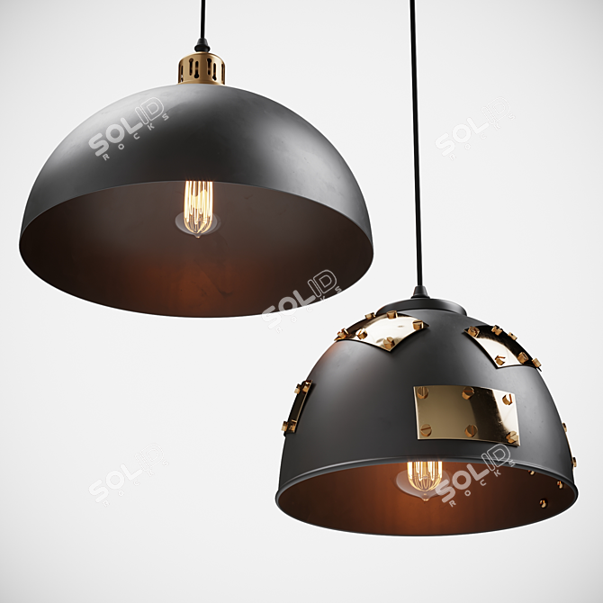 Elegant Pendant Lights Set by Arte Lamp 3D model image 2