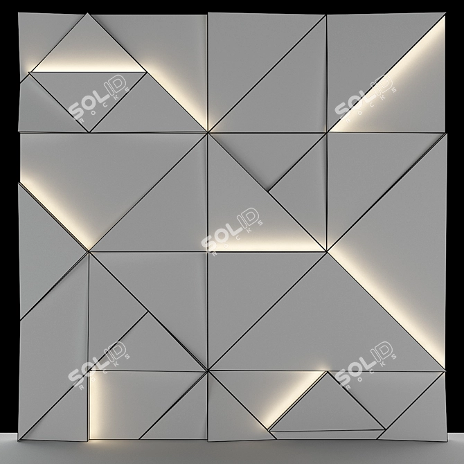 Sleek Panel 45: Versatile and Stylish 3D model image 2