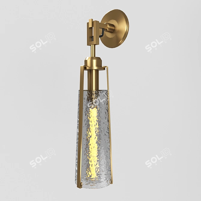 Title: Viran 40.1343 Modern Brass Pendant 3D model image 1