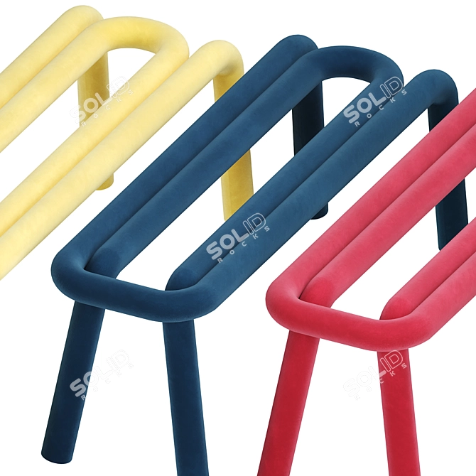 Bold Bench: Stylish Comfort and Versatility 3D model image 2