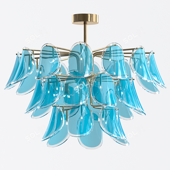 Elegant Underwater Chandelier 3D model image 1