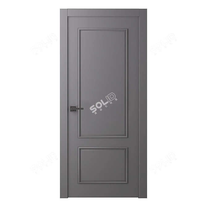 Elegant Lamira 2 Interior Door 3D model image 1