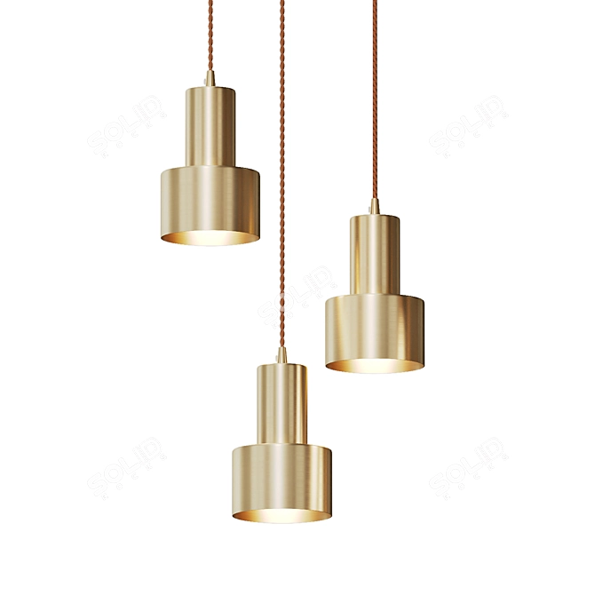 Elegant Pendant Lights Collection by Lampatron 3D model image 8