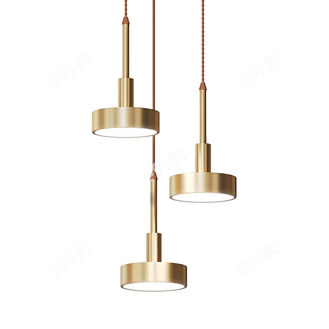 Elegant Pendant Lights Collection by Lampatron 3D model image 3