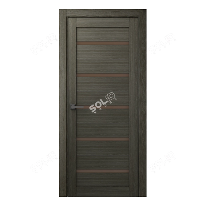 Sleek Modena Interior Door 3D model image 1