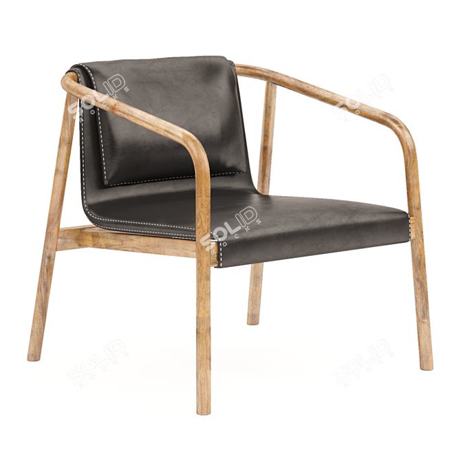 Modern Bernhardt Oslo Armchair 3D model image 1