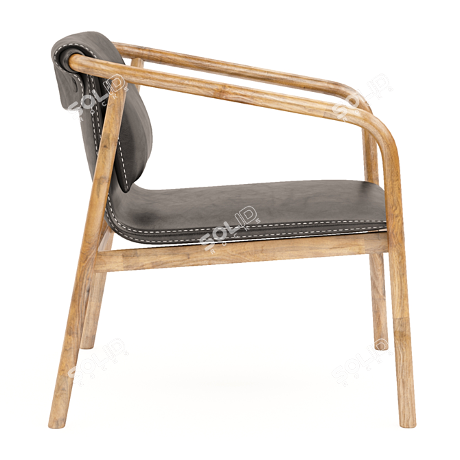 Modern Bernhardt Oslo Armchair 3D model image 3