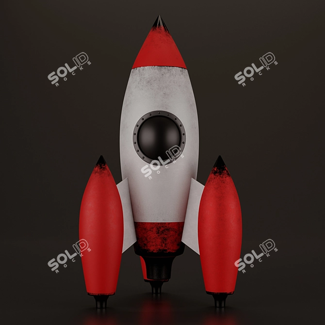 Space Blast Toy Rocket 3D model image 2