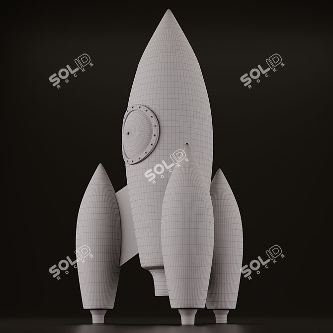 Space Blast Toy Rocket 3D model image 3