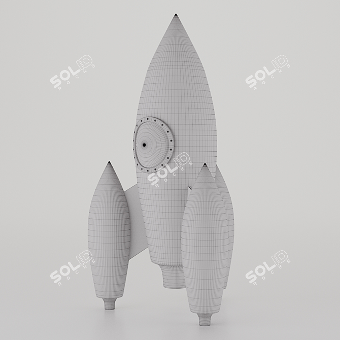Space Blast Toy Rocket 3D model image 6