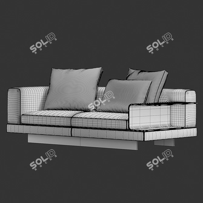 Luxury Minotti Connery Sofa 3D model image 3