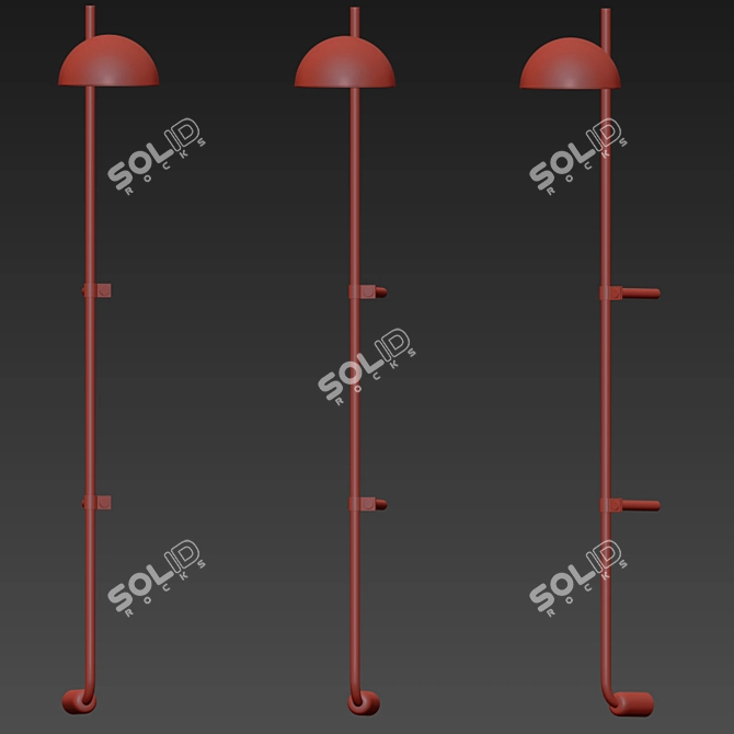 Sleek Wall Scone - Modern Illumination 3D model image 2