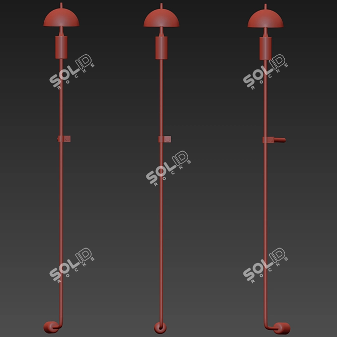 Sleek Wall Scone - Modern Illumination 3D model image 3