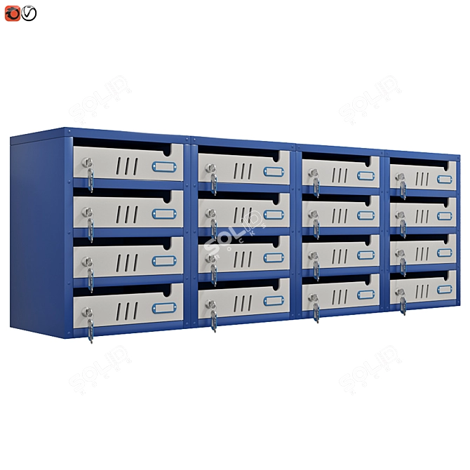 Secure and Stylish Mailbox 3D model image 1