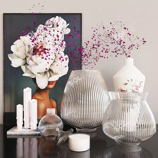 Elegant Decor Set: Vray + Corona Render 3D model image 1