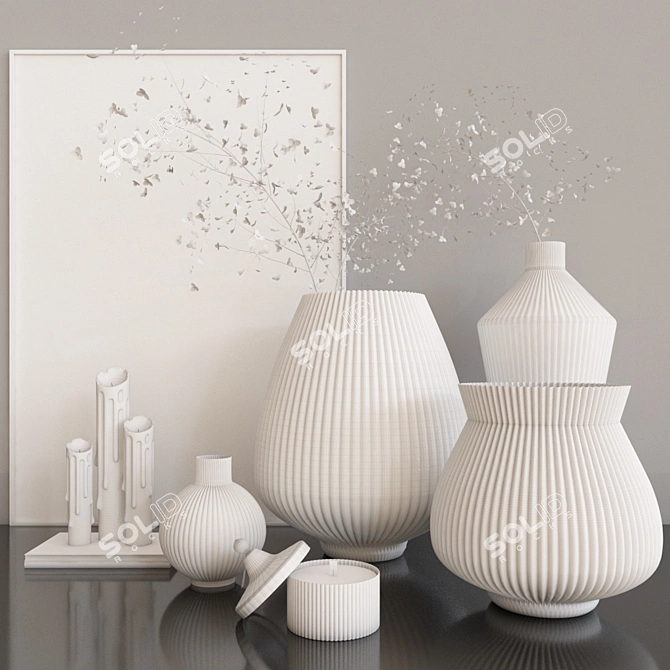 Elegant Decor Set: Vray + Corona Render 3D model image 3