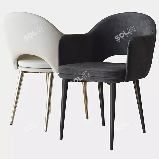 3D Magrebi Chair: Deep House 3D model image 1