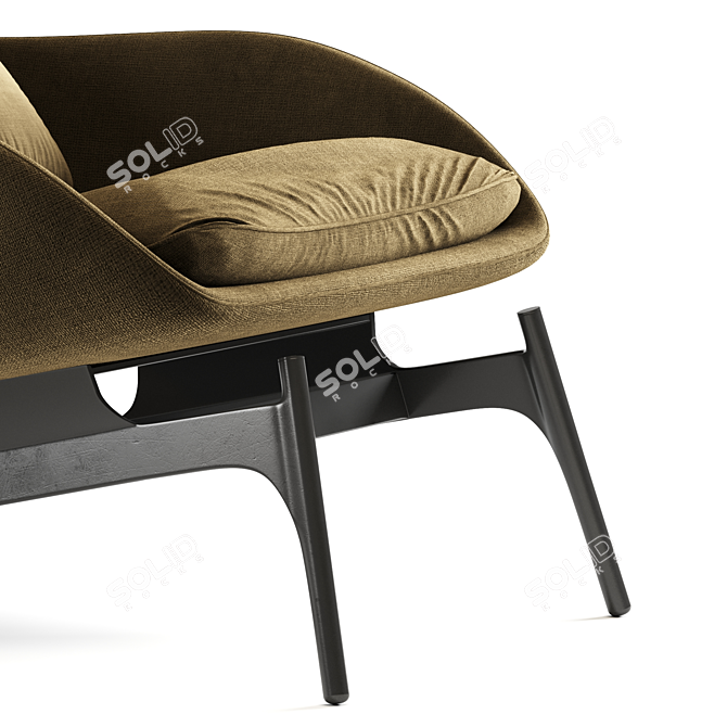Modern Field Lounge Chair 3D model image 3
