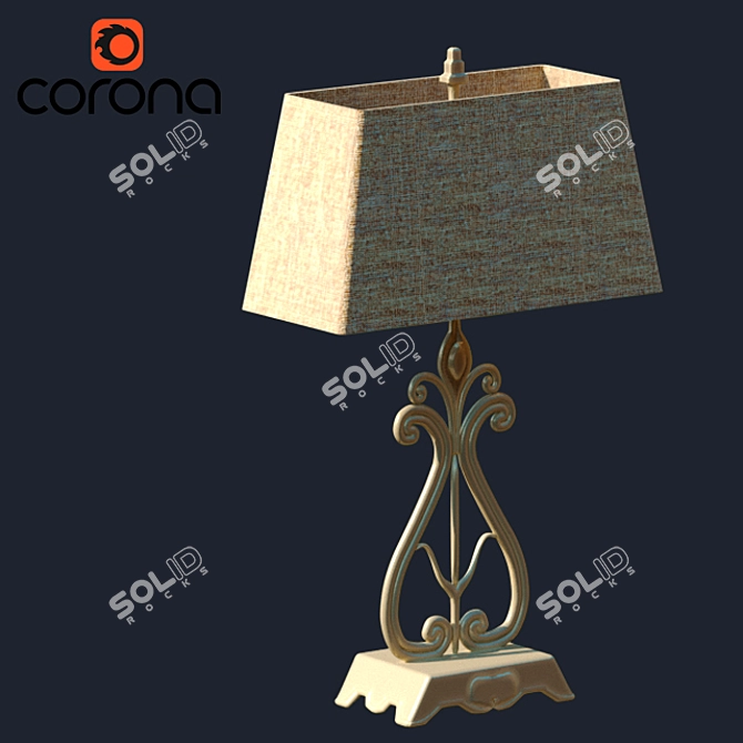 Classic Style Table Lamp 3D model image 1