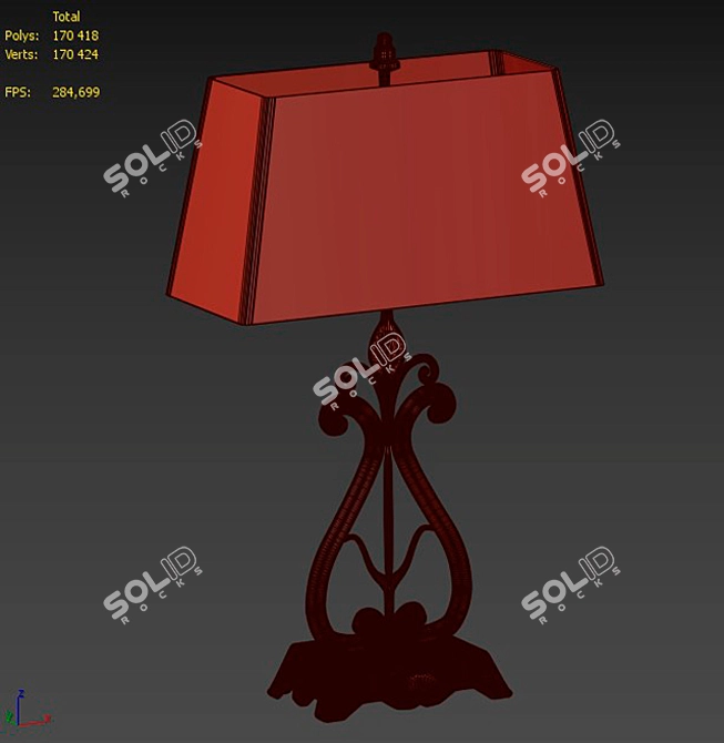 Classic Style Table Lamp 3D model image 2