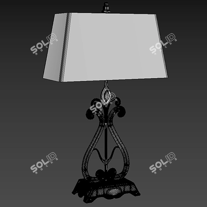 Classic Style Table Lamp 3D model image 4
