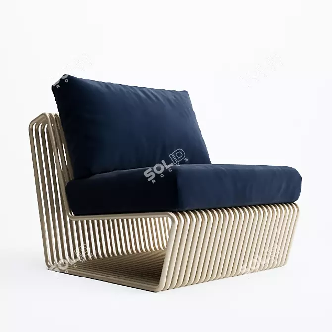 Sleek Rugiano INFINITY Sofa 3D model image 1