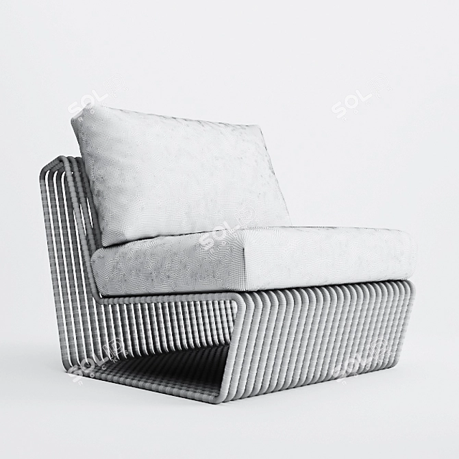 Sleek Rugiano INFINITY Sofa 3D model image 2