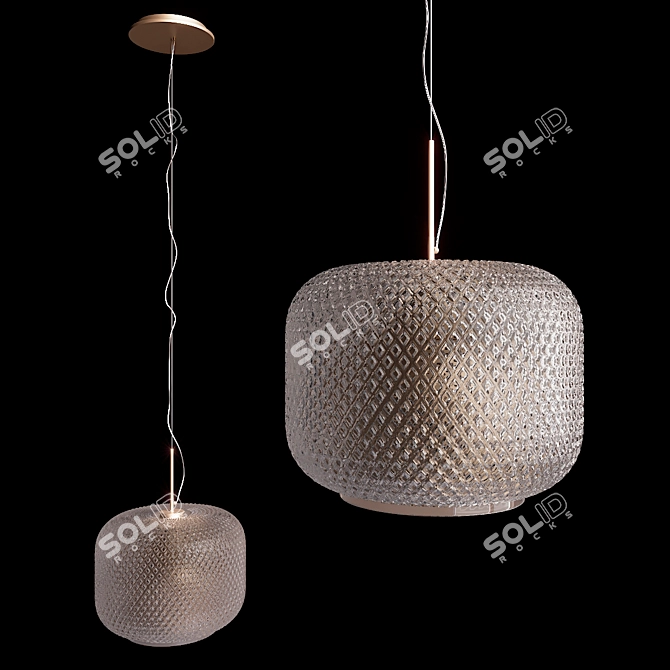 Mistinguett Brass Luminaire 3D model image 1