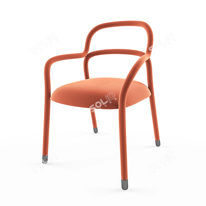 Sleek Single Seat: Modern Elegance 3D model image 1