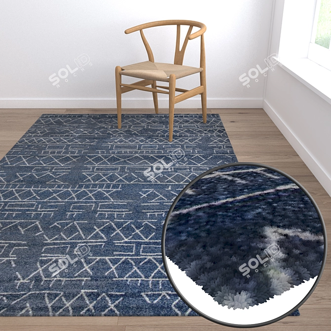 Luxury Carpets Set 3D model image 5