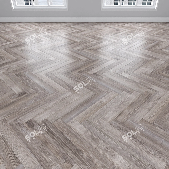 Versatile Parquet Oak Flooring 3D model image 3