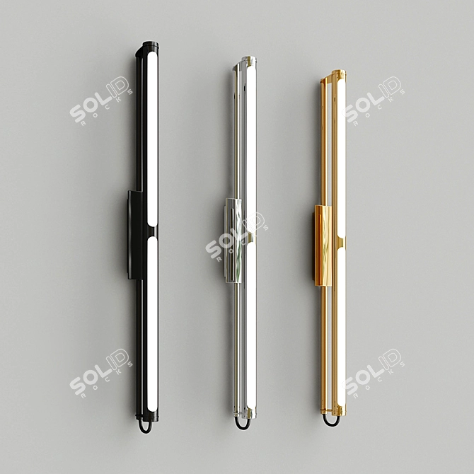 Elegant Bloomsbury Wall Lamp 3D model image 2